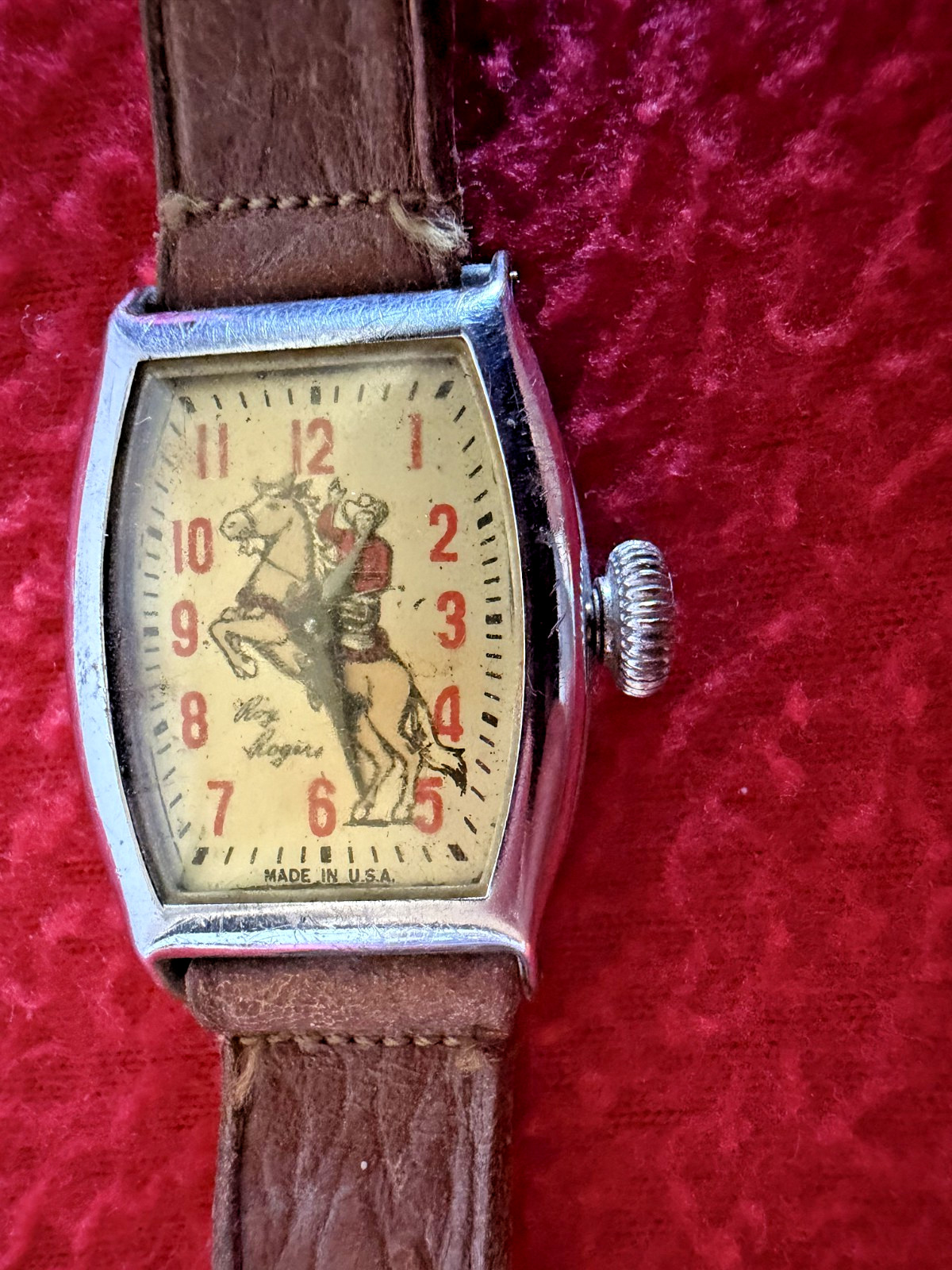 Vintage Roy Rogers Wristwatch Made by Ingraham Co. 1940,s of 1950,s non working