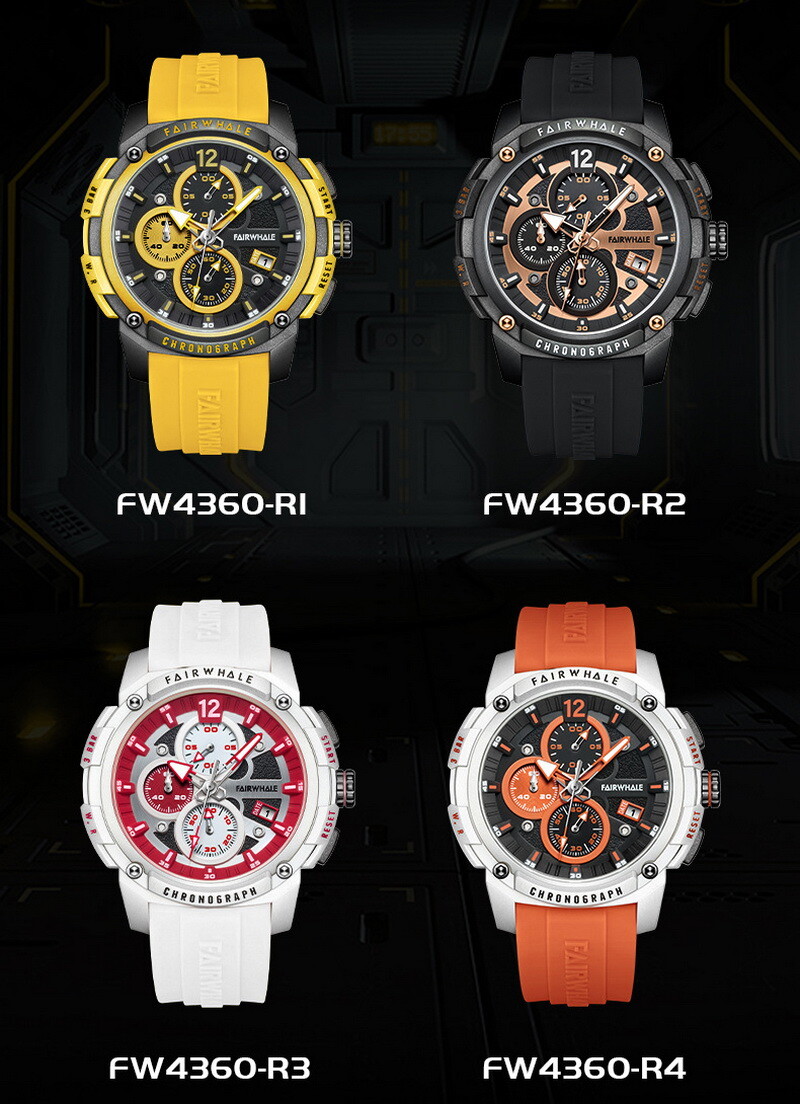 MARK FAIRWHALE Outdoor Sports Multifunction Waterproof Luminous Quartz Watch`