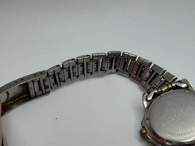 Vintage Ladies Fossil Blue AM-3095 Two Tone Quartz Watch New Battery