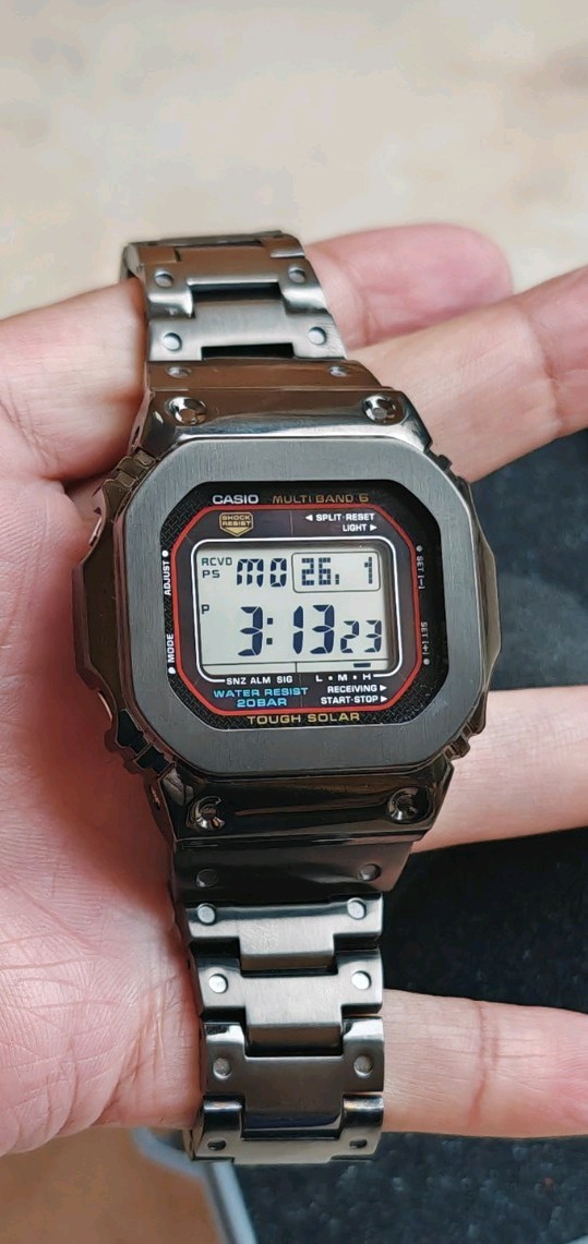 NEW GW-M5610U-1ER FULL GUNMETAL GREY ST. STEEL KIT MODIFIED 5610 G-SHOCK CASIO