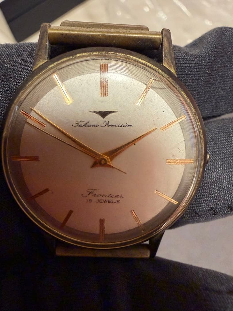 Takano Precision Frontier Manual Wind 19 Jewels Champagne Watch