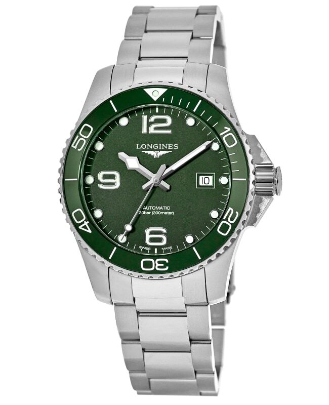 New Longines HydroConquest Automatic Green Dial Steel Men’s Watch L3.781.4.06.6