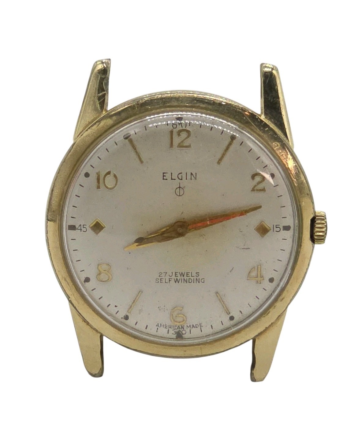Vintage Elgin Durapower Self-Winding Watch 27 Jewels 10K Rolled Gold Plate Bezel