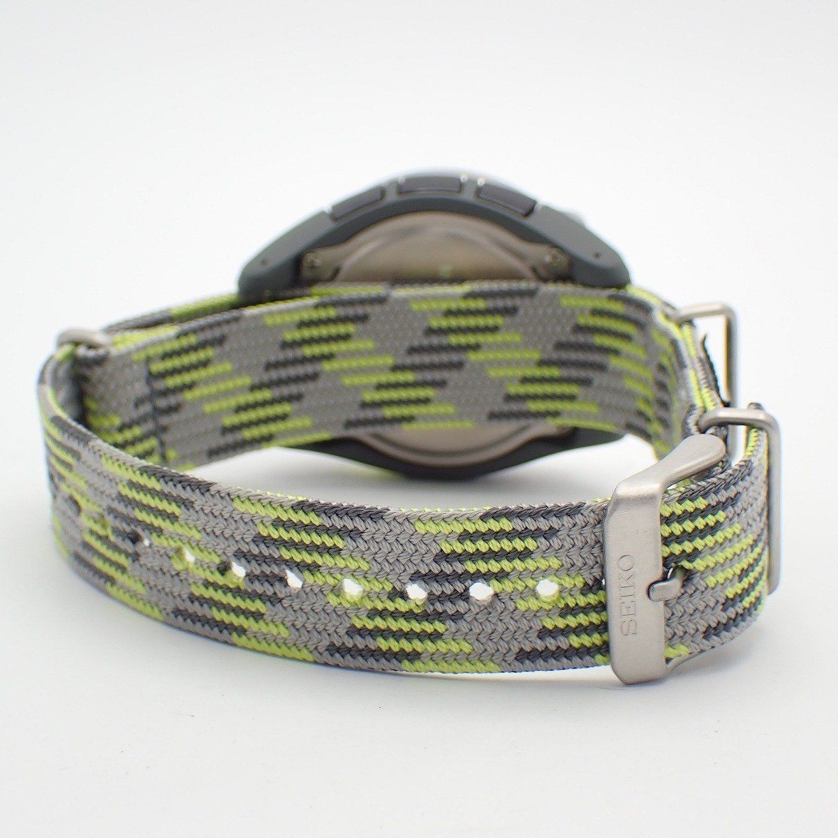 Seiko Prospex Alpinist World Time Solar Watch SBEB035 wrist 23cm