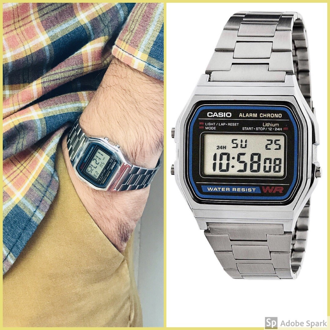 Casio A158W Mens Watch Retro Digital Vintage Alarm Reloj Casio Hombre Original