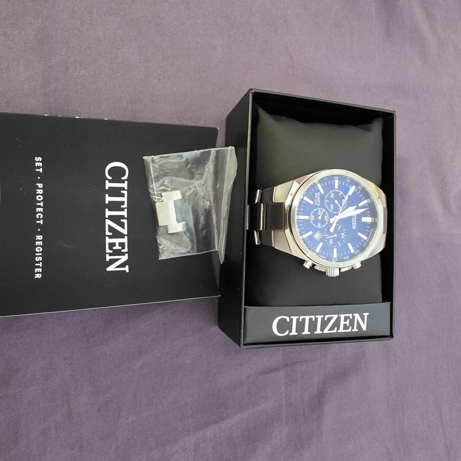 Citizen Quartz Mens Watch, Stainless Steel, Classic, Blue Dial