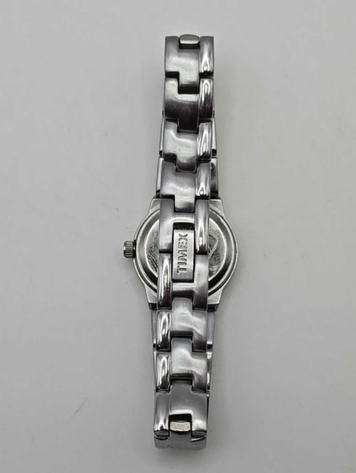 Timex Women’s Silver Tone Round Pink Dial Quartz M9 Watch – New Battery