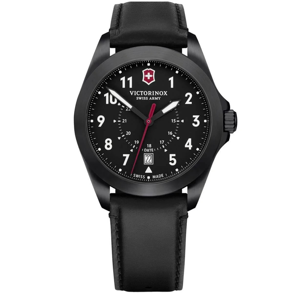 New Victorinox Swiss Army Heritage Quartz Black Dial Men’s Watch 241970