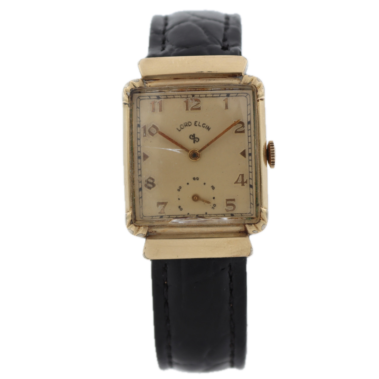 Vintage 24mm Lord Elgin 4616 21j Men’s Mechanical Wristwatch 626 USA 14k GF