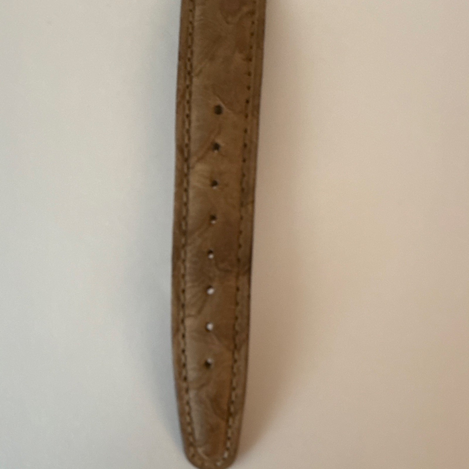 Vintage Fossil Sundial Watch Brown Leather Strap