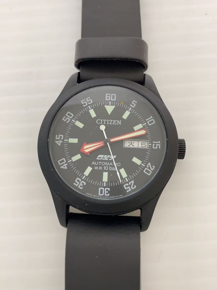 CITIZEN OXY Oxy Automatic Watch Analog Rubber BLK 8200 S81926