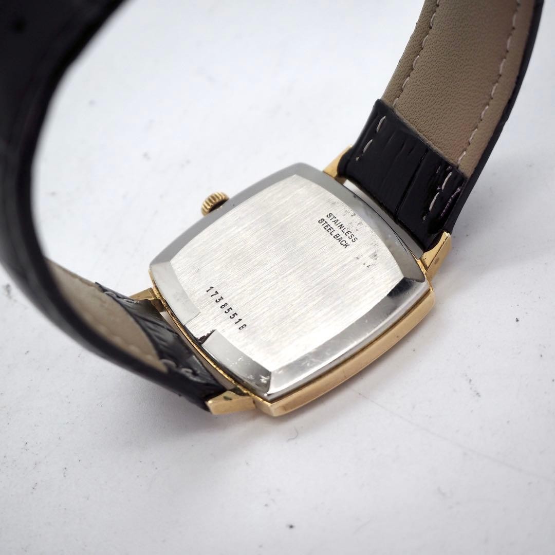 Longines Manual Wind Watch Mens Gold Brown Dial 30mm wrist 19.5cm/7.7in