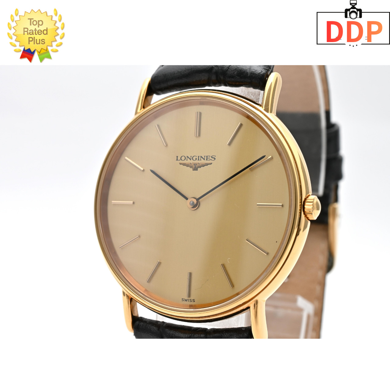 [NEAR MINT] LONGINES Grande Classique L4.637.2 33mm Qz Men’s Gold Dial Watch
