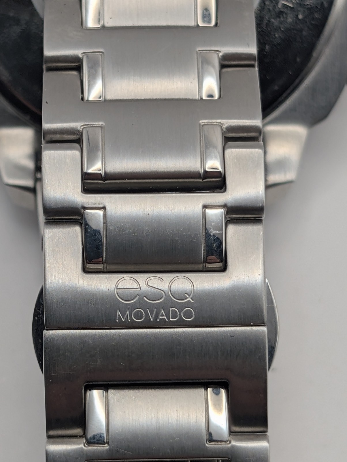ESQ Movado Men’s Chronograph Watch Black Dial Stainless Steel Swiss Quartz Date