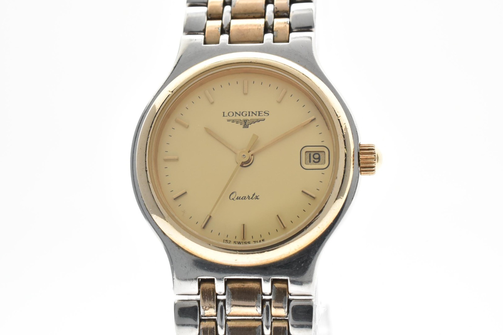 Vintage [EXC+5] LONGINES Flagship 152 7145 Gold Round 24mm Ladies Watch JAPAN