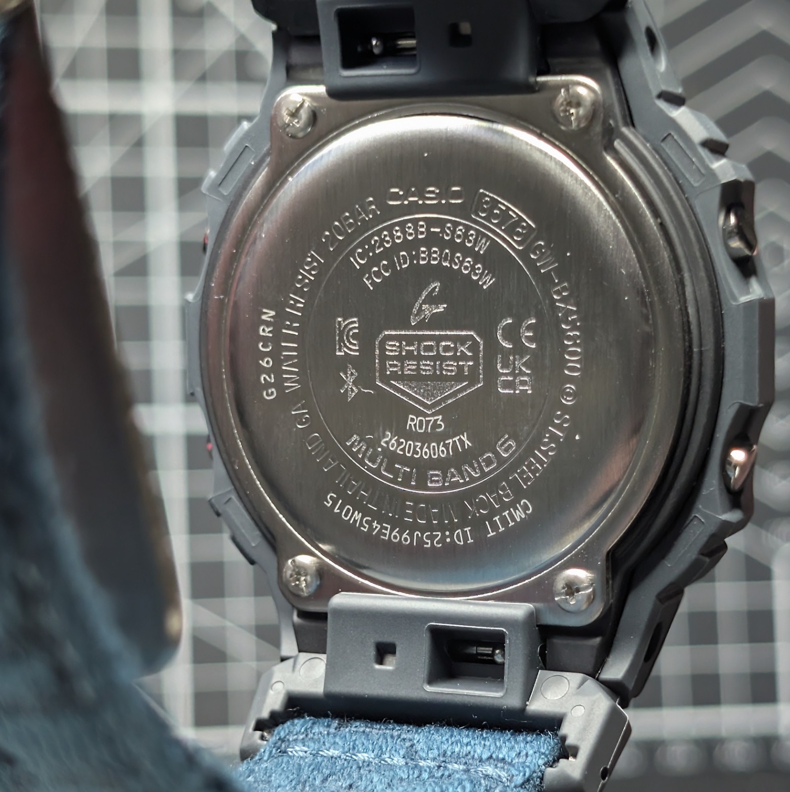 Casio G-Shock ECO GW-BX5600 Solar Multiband MiP Square Black Blue GW-BX5600CBG-2