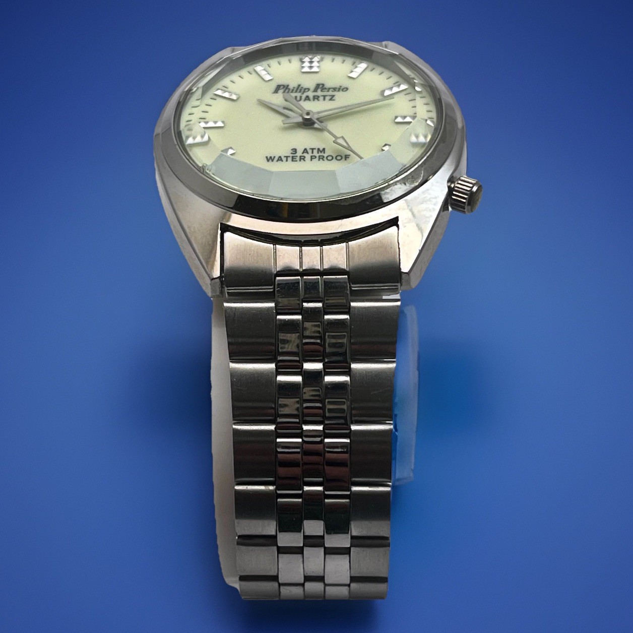 PHILIP PERSIO B3AAB0034 GLOWS IN THE DARK DIAL SCREW BACK CASE 30M UNISEX WATCH