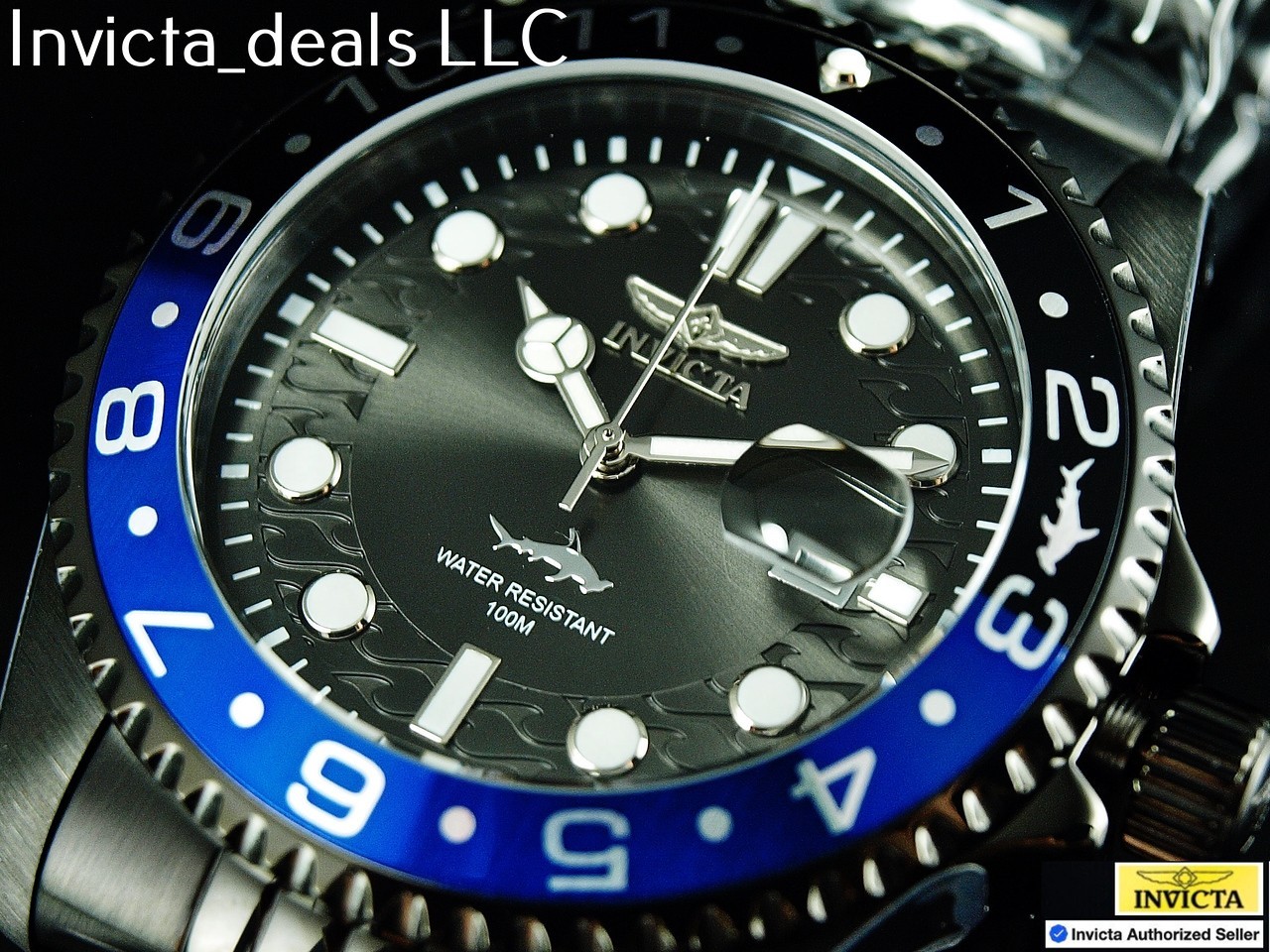 New Invicta Men’s 43mm Pro Diver HAMMERHEAD SILVER DIAL Gold Two Tone SS Watch
