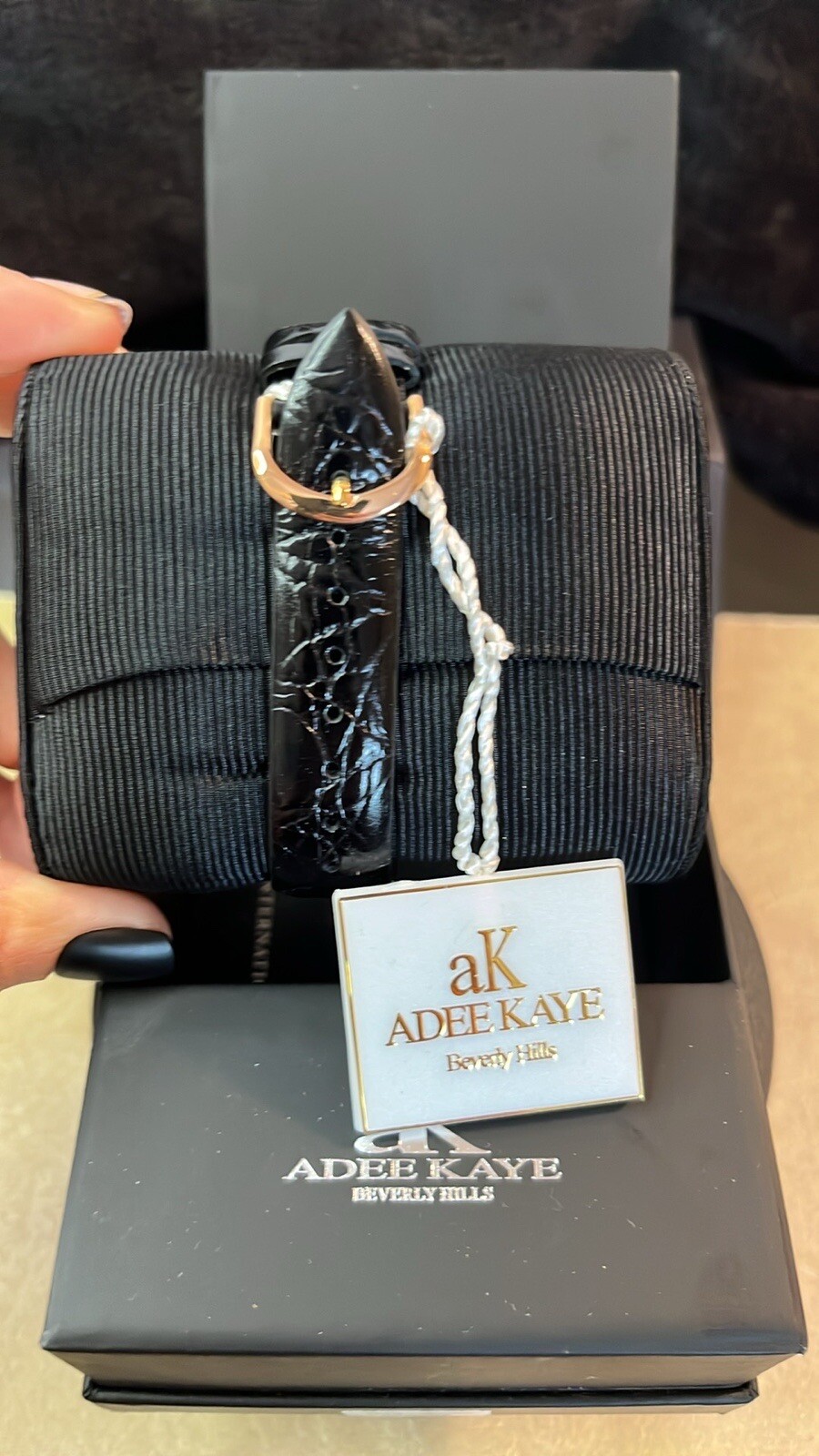 DESIGNER ADEE KAYE BEVERLY HILLS FACETTA AUSTRIAN CRYSTAL WATCH BRAND NEW