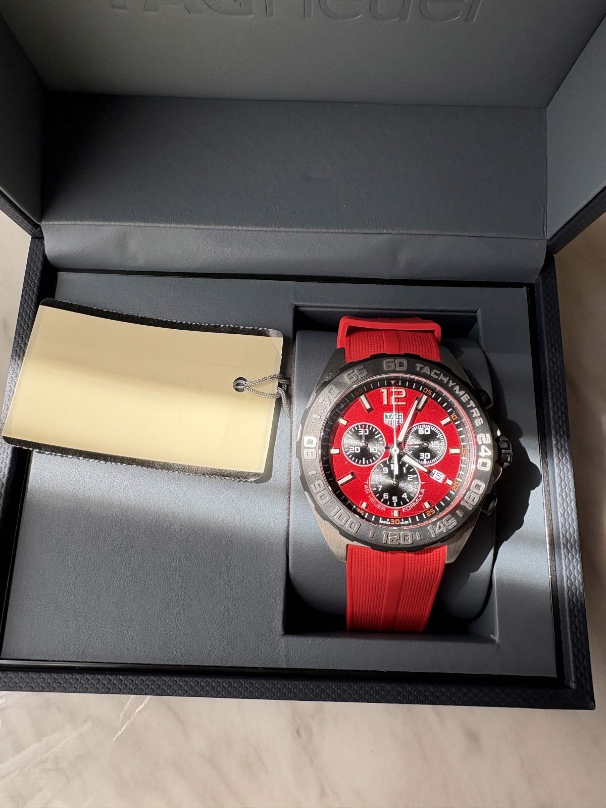 TAG Heuer Formula 1 Chronograph Red Dial Men’s Watch CAZ101AN.FT8055