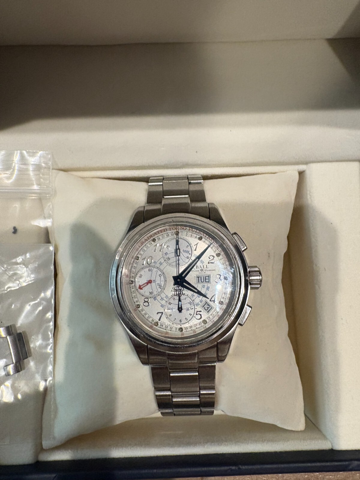 Ball Trainmaster Pulse Meter Stainless Steel Watch CM1010D-SCJ-WH