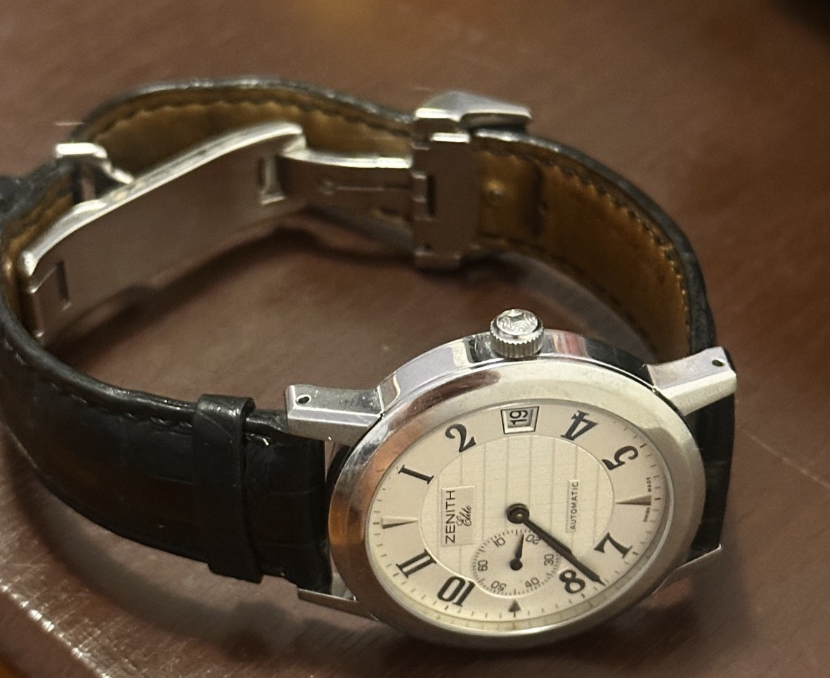 AUTHENTIC ZENITH PORT ROYAL V ELITE AUTOMATIC 01/02.0451.680 ZENITH 20-495 STRAP