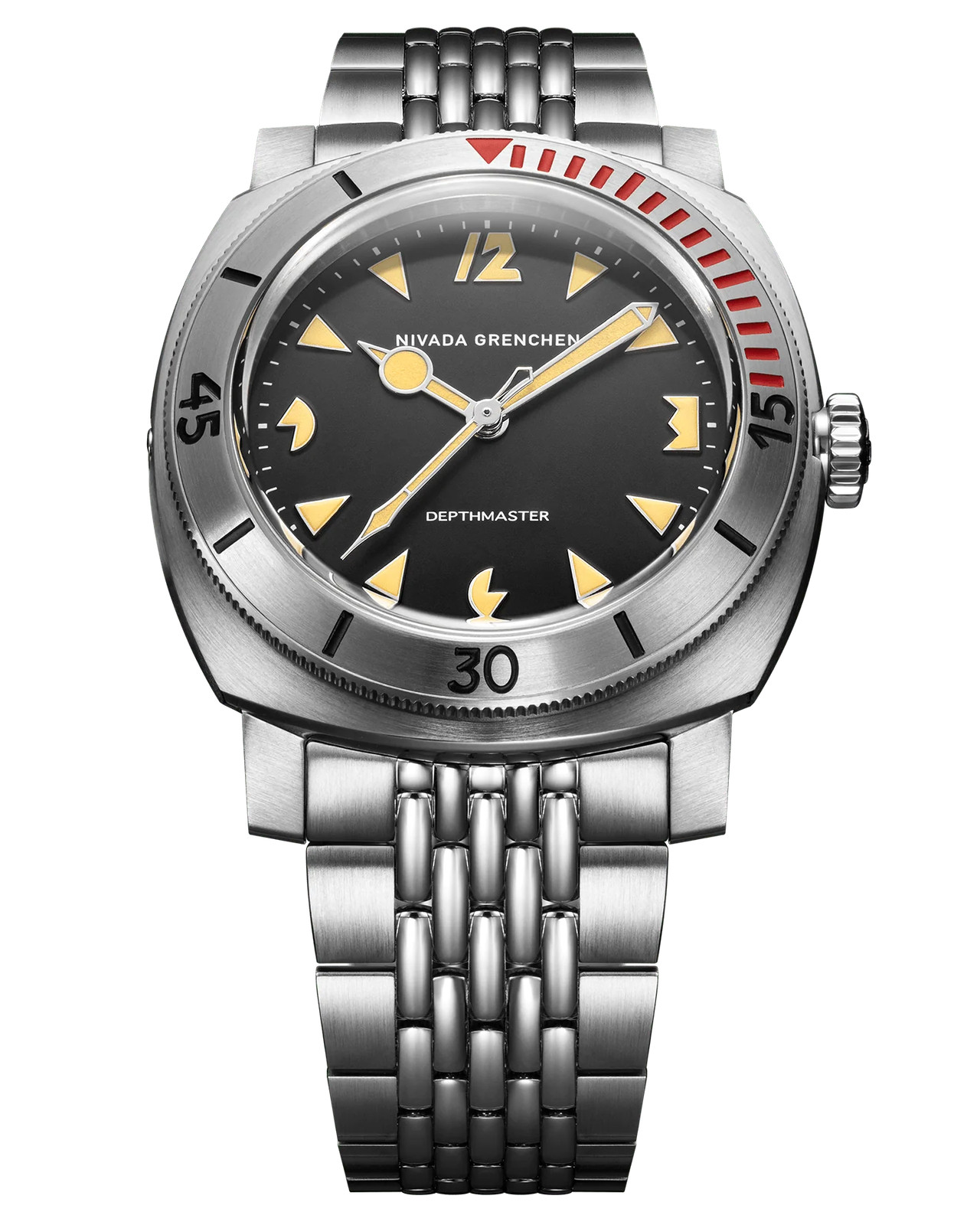 Nivada Grenchen 14200A04 Art Deco Depthmaster 42mm Beads of Rice Automatic