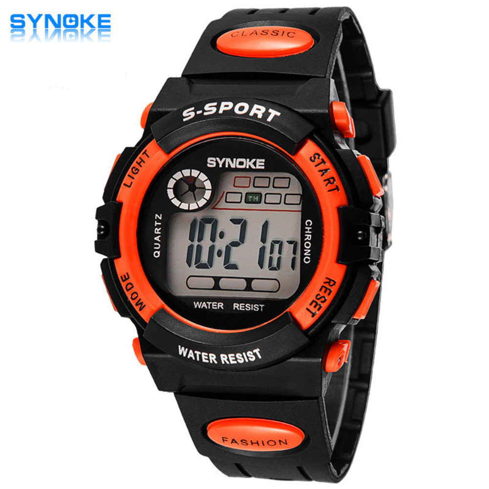 Child Boy Girl Kids Sports Digital Watch LED Wristwatch Waterproof Birthday Gift