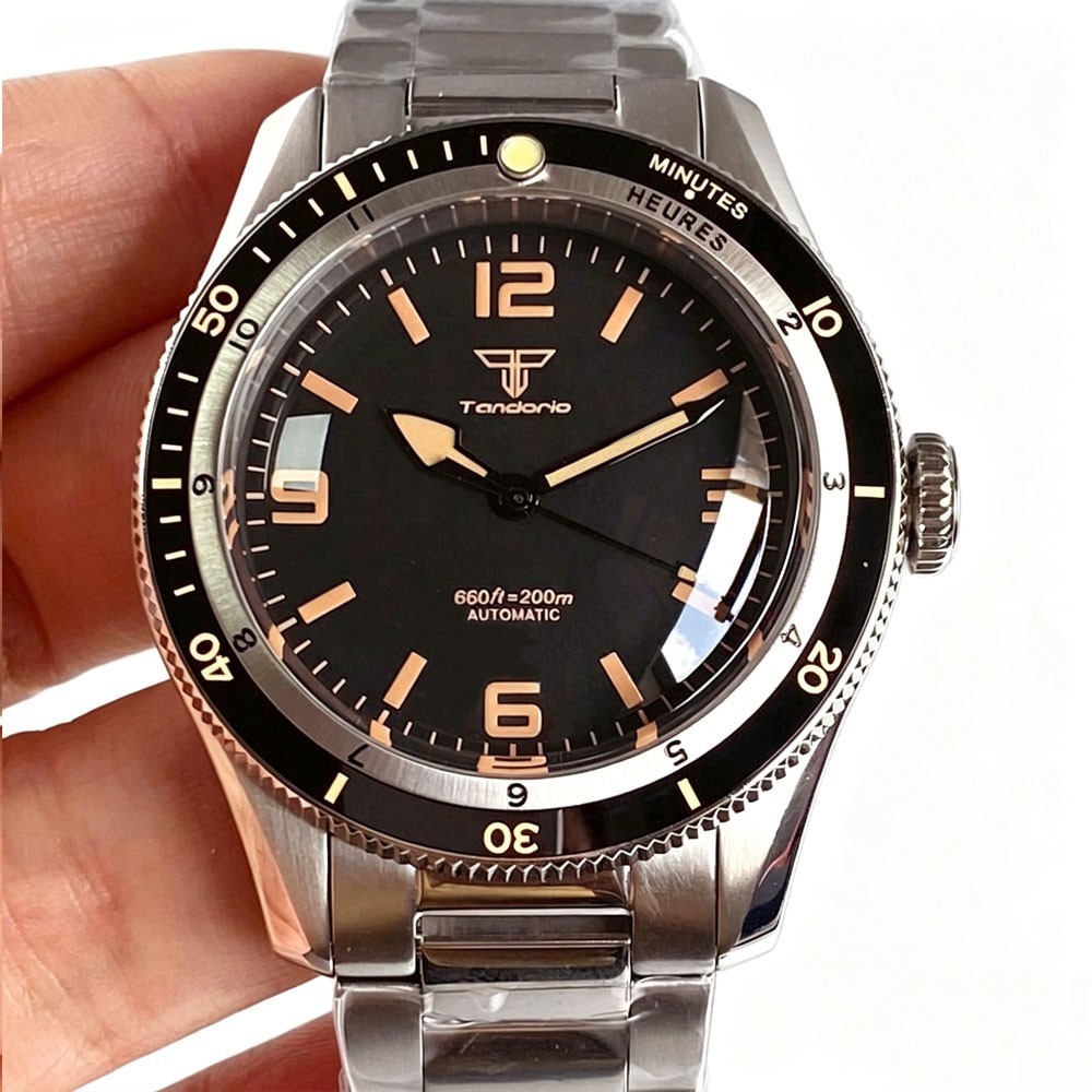 20ATM Diver 40mm Domed Sapphire Glass Retro Dial NH35 PT5000 Automatic Men Watch