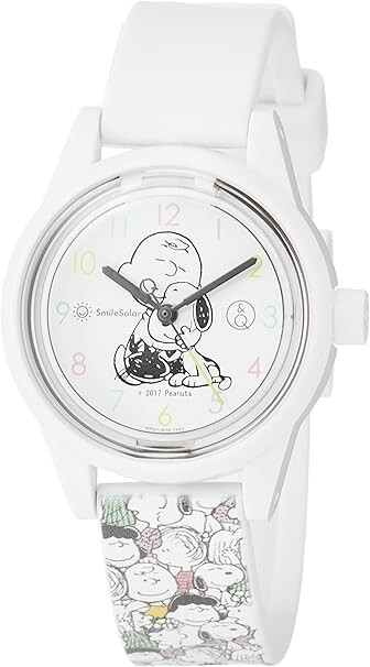 CITIZEN Q&Q Snoopy Charlie Brown Peanuts Watch RP01-806 White Solar Power