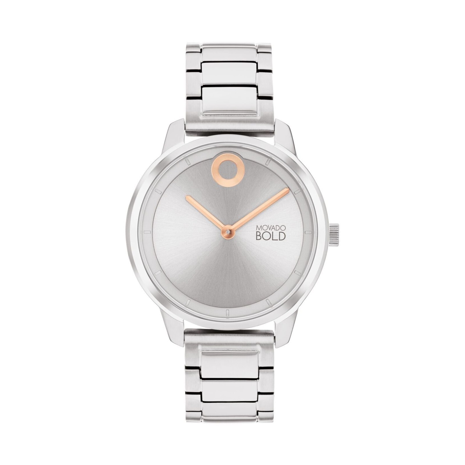 MOVADO BOLD TREND ELEMENT 3600975 SILVER DIAL SILVER STAINLESS WOMENS WATCH