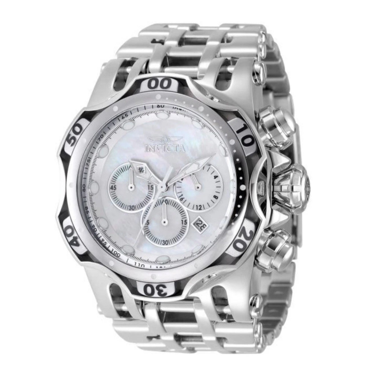 🔥NEW🔥Invicta Fusion Nacrevau 54mm Oyster Mother of Pearl Dial Mens Watch 49169
