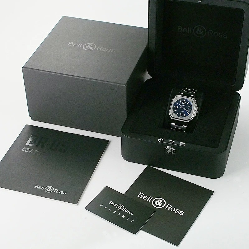 Bell Ross BR05 Blue Steel BR05ABLUST Automatic Box Papers Watch