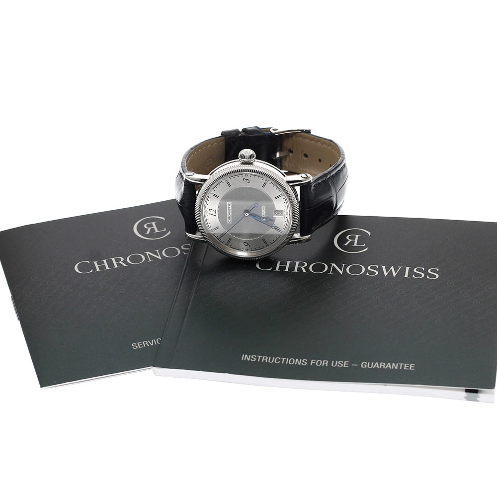 Kairos CH2043 Silver Automatic SS Chronoswiss Date Excellent Men’s Watch
