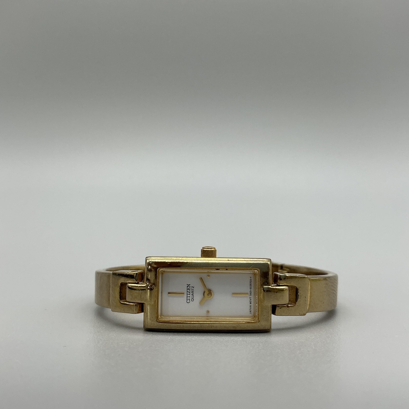 Citizen Womens Watch 13mm Gold Tone 5421-S005865 Bracelet New Battery 5.5″
