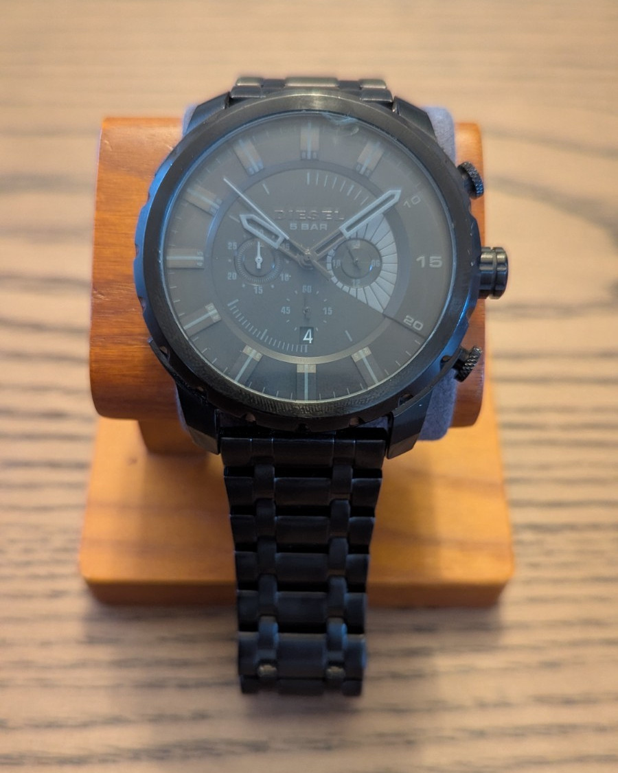 Diesel Stronghold Blackout Chronograph Men’s Watch (Model: DZ4349)