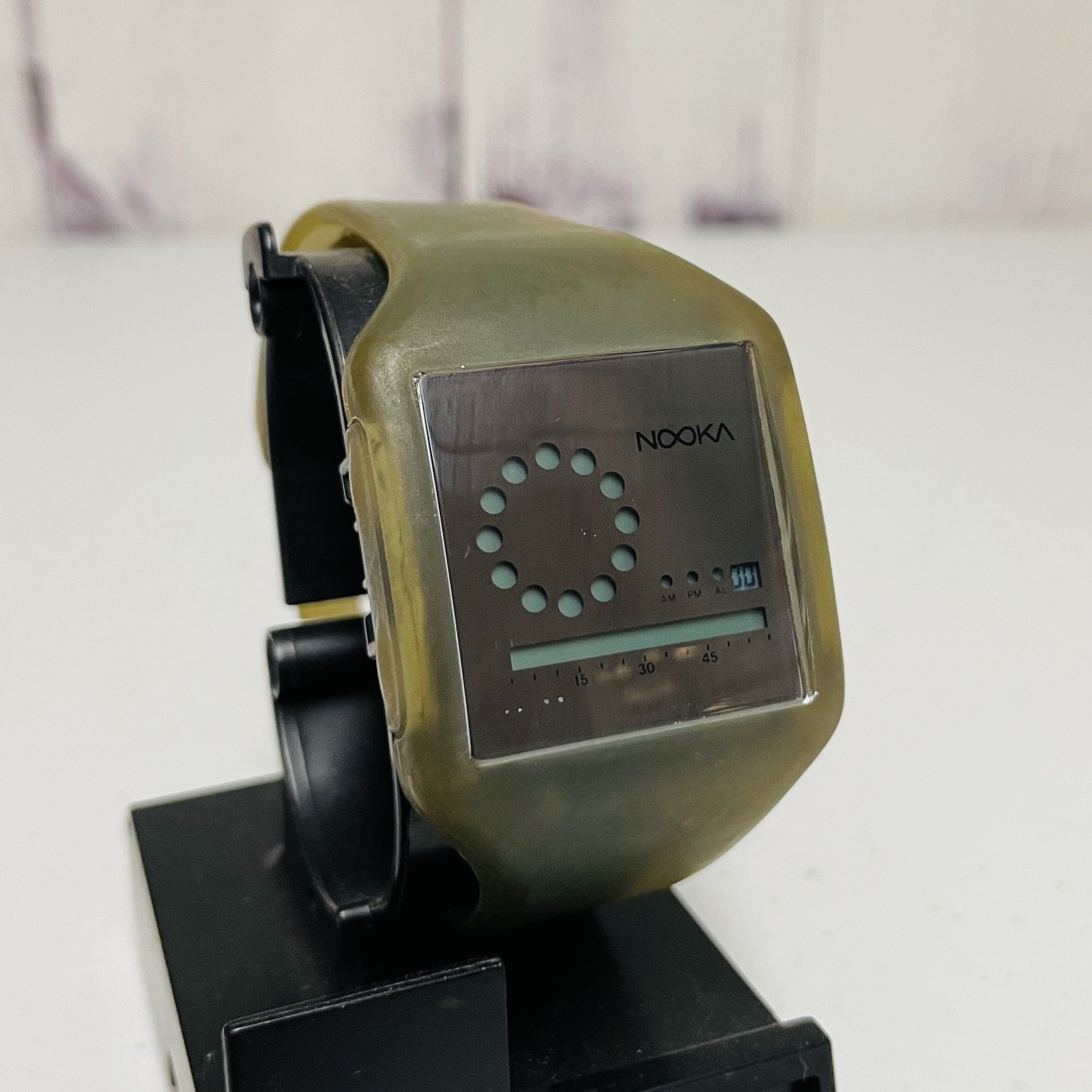Mindstyle NOOKA Green Zub Zoo Men’s Digital Wide Rubber Watch
