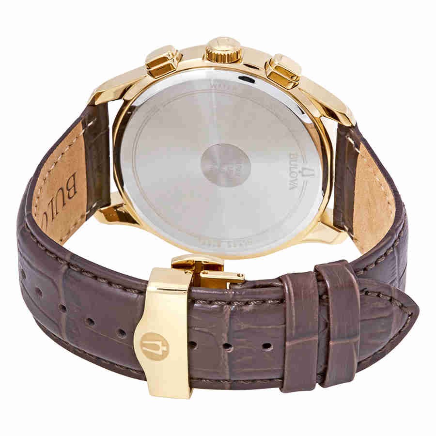 Bulova Classic White Textured Dial Men’s Chronograph Watch 97B169