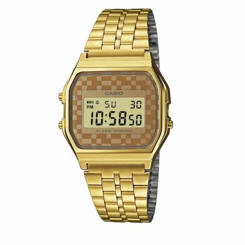 CASIO A159WGEA-9ADF MEN WOMEN’S GOLD DIGITAL STEEL WATCH