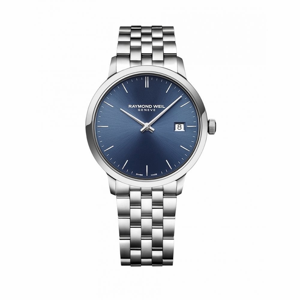 Raymond Weil Men’s Watch Toccata 40MM SS Blue Dial Silver Tone Retail $1195