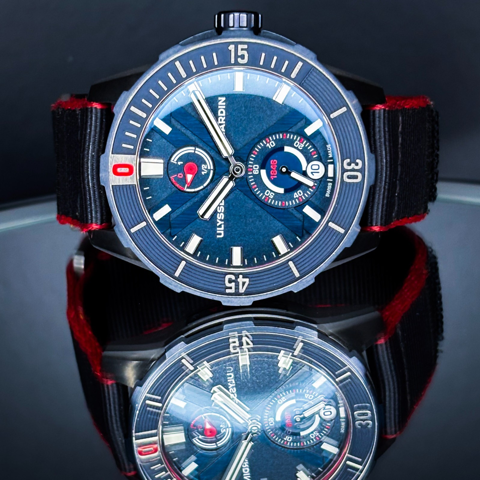 Ulysse Nardin Maxi Marine Diver X 44mm 1183-170LE/93-NEMO w/ Box-Papers-Warranty