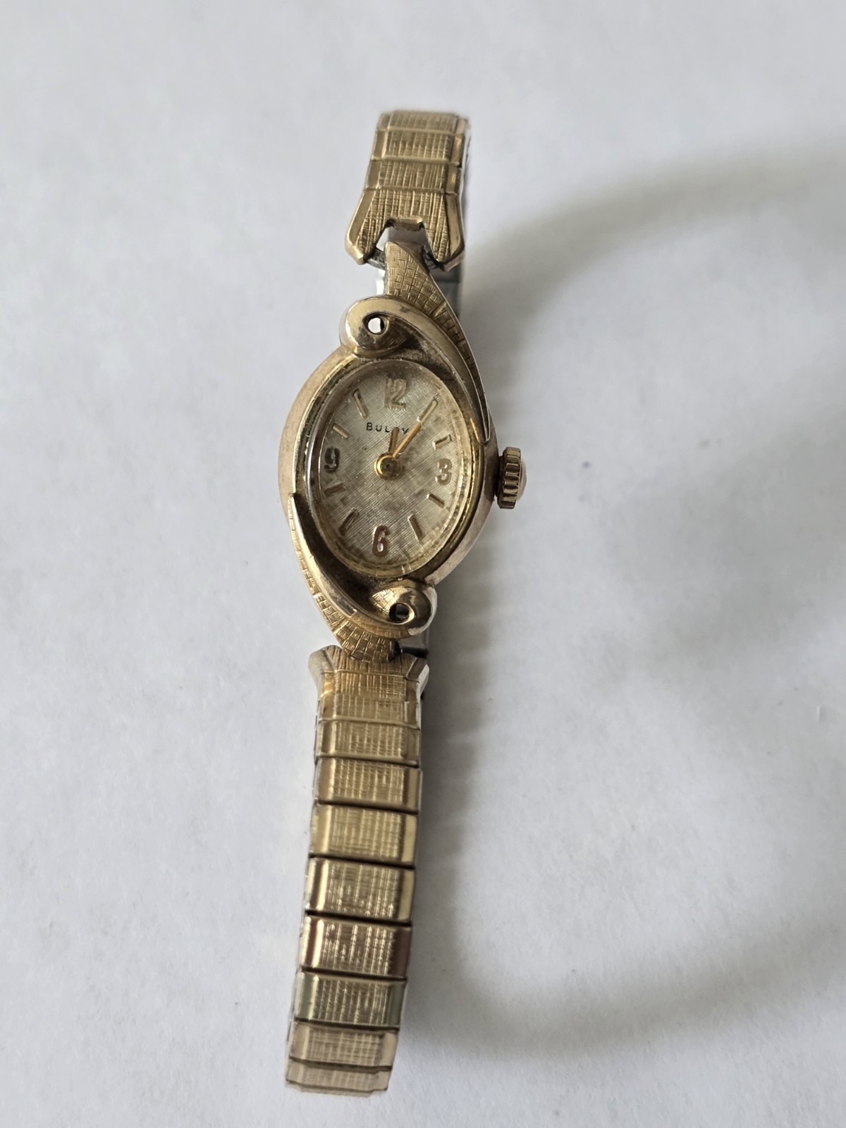 Ladies Bulova M7 10k Rolled Gold Plate RUNS Free Shipping
