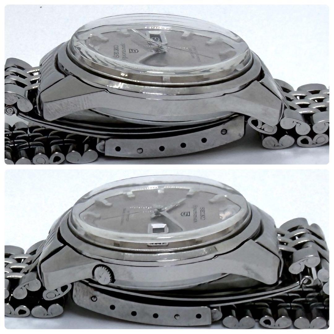 SEIKO Sportsmatic Deluxe 6619-8150 Automatic Silver Day 1.4in Case 6.5in Wrist