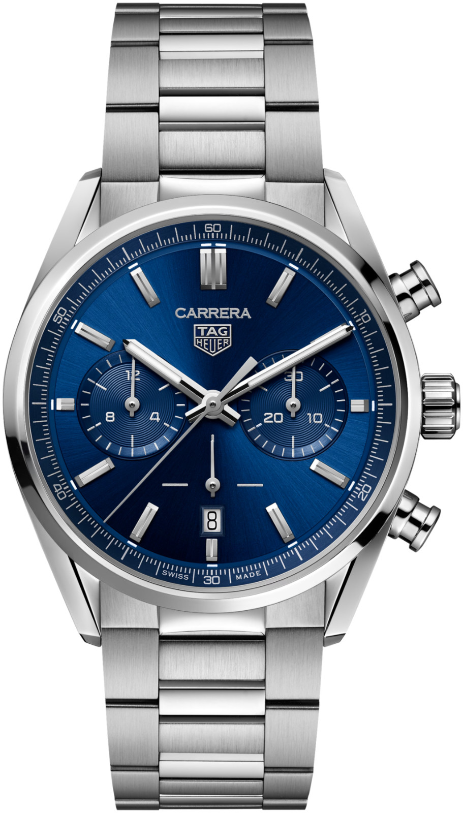 TAG Heuer Carrera Chronograph Blue Dial 42mm Steel Auto CBN2011, Unworn 2025
