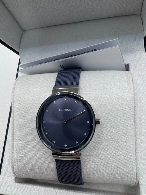 Beauty Bering Women’s Watch Classic 10131-909 Lavender Dial Mesh Stainless Steel