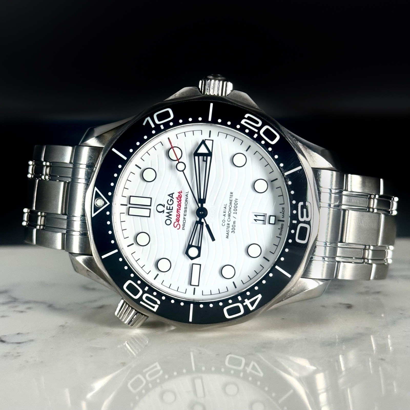OMEGA Seamaster Diver 300M 210.30.42.20.04.001 White Wave Box And Papers
