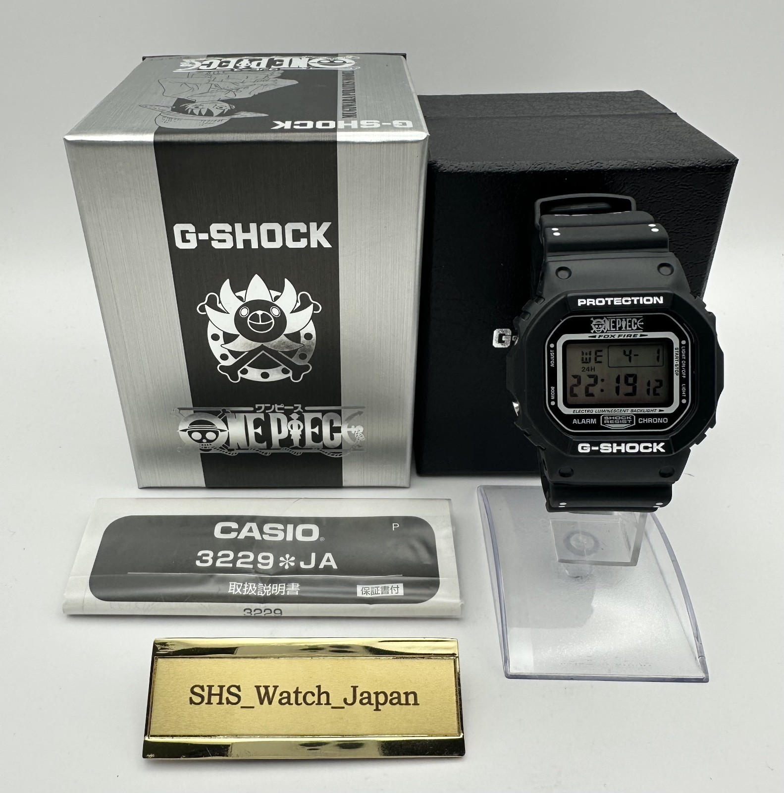 ▶️ [Exc+5 w/Box] CASIO G-SHOCK DW-5600VT ONE PIECE MUGIWARA Limited Men’s Watch