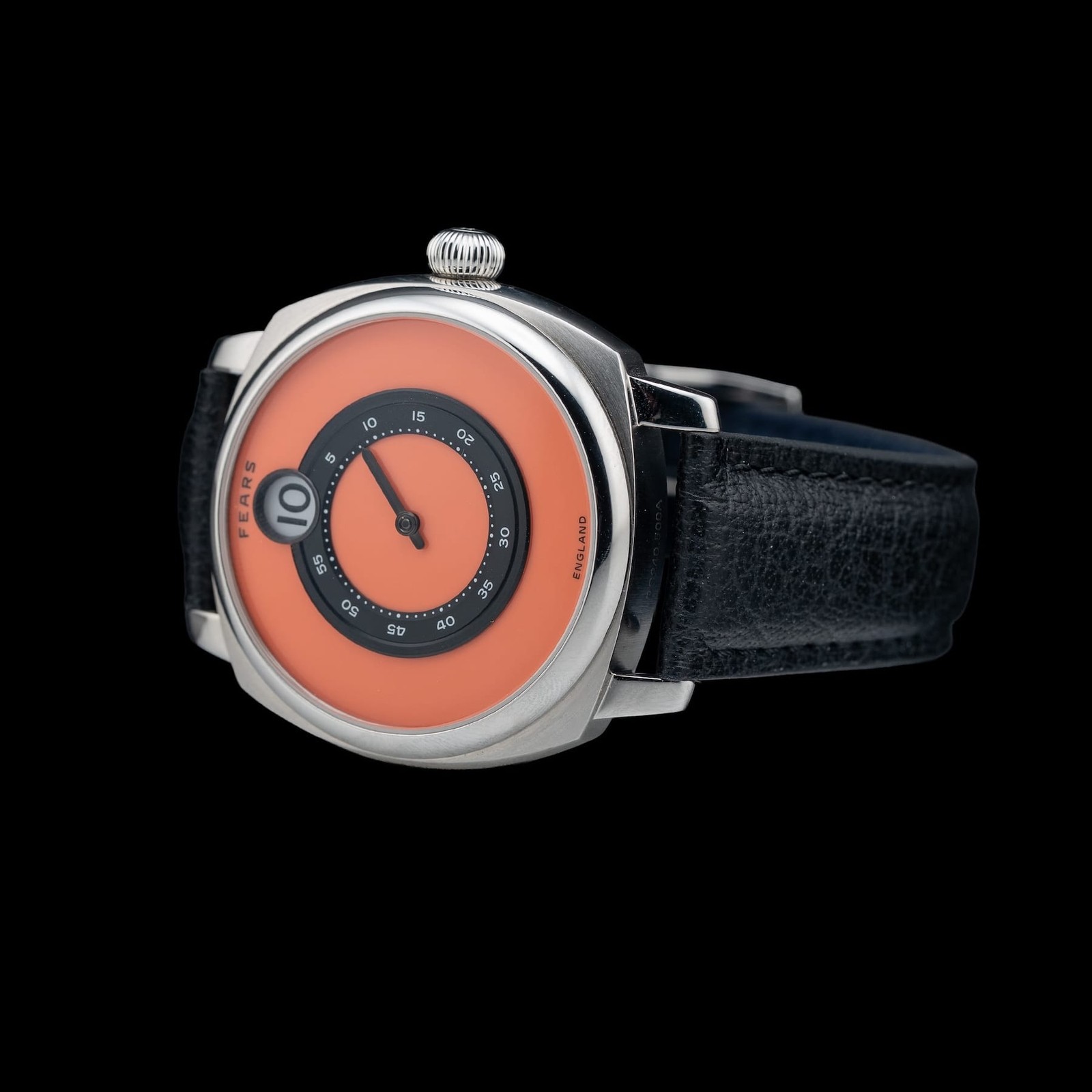 Fears Brunswick 40.5 Jump Hour Coral BS240.500A.114.047 40.5mm Steel Auto Box