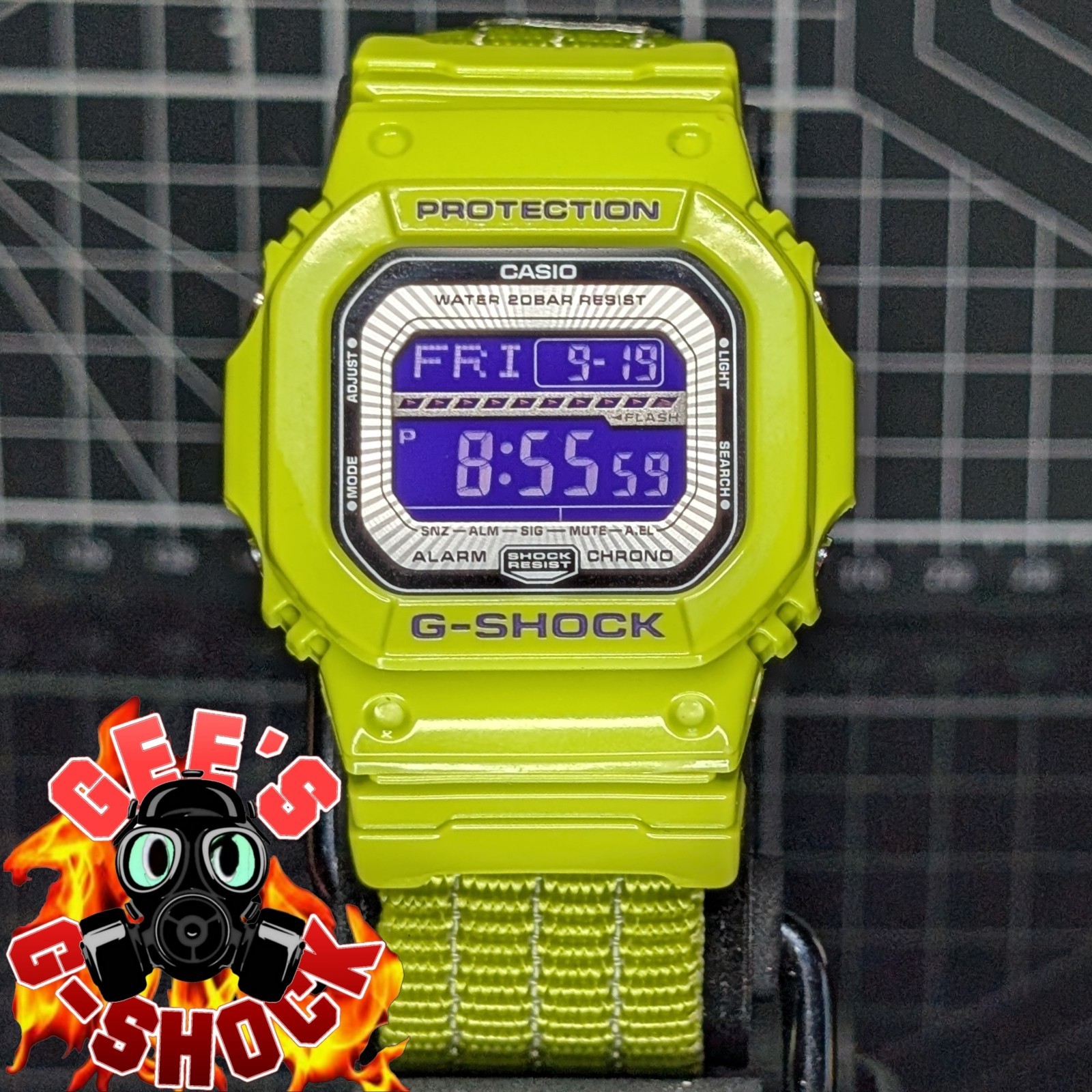 Casio G-Shock GLS-5600 Low Temp (-20°c) Resist Square Green Purple GLS-5600V-3
