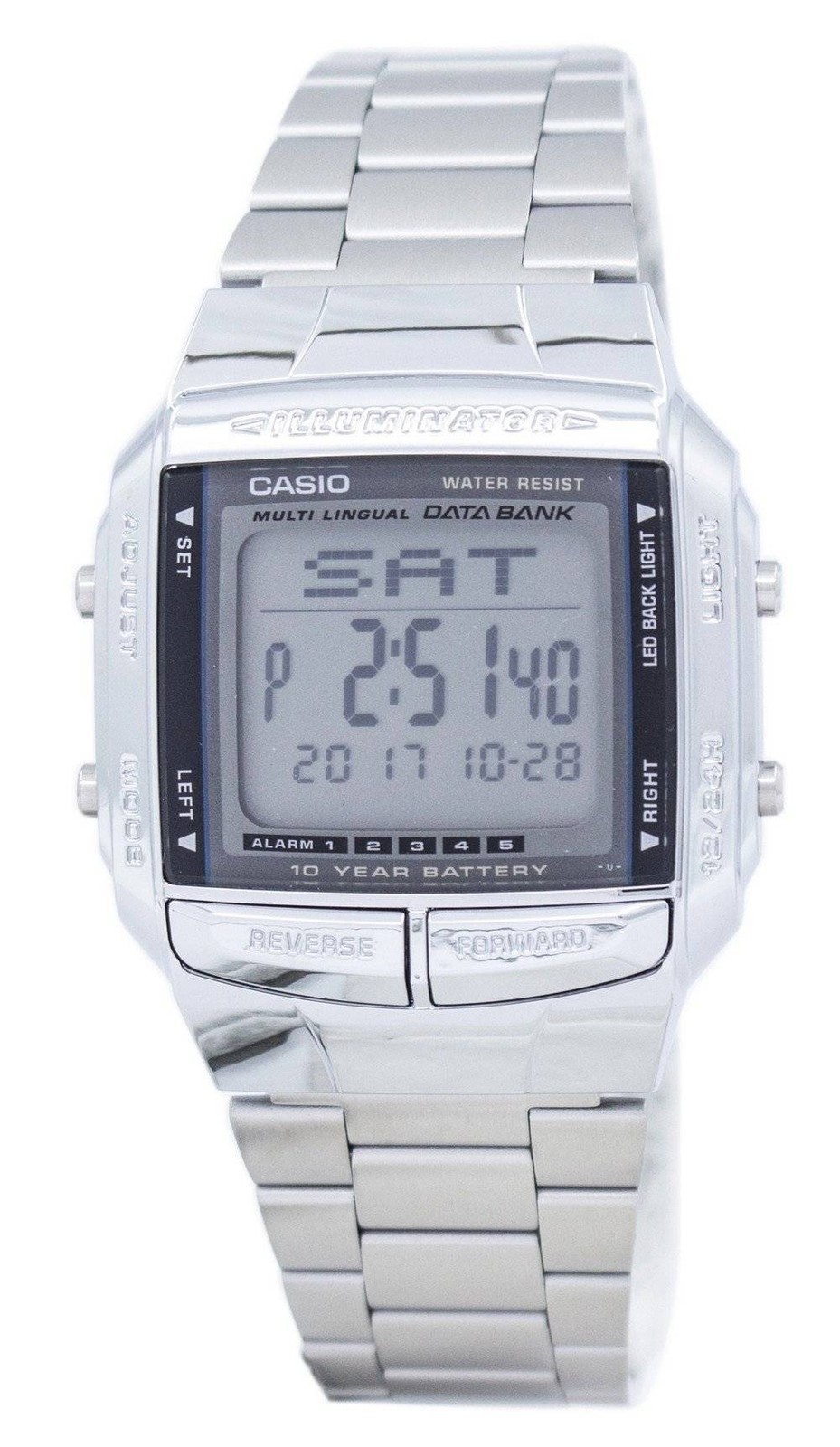 Casio Data Bank Illuminator Dual Time Alarm Sports Digital Mens Watch DB-360-1A